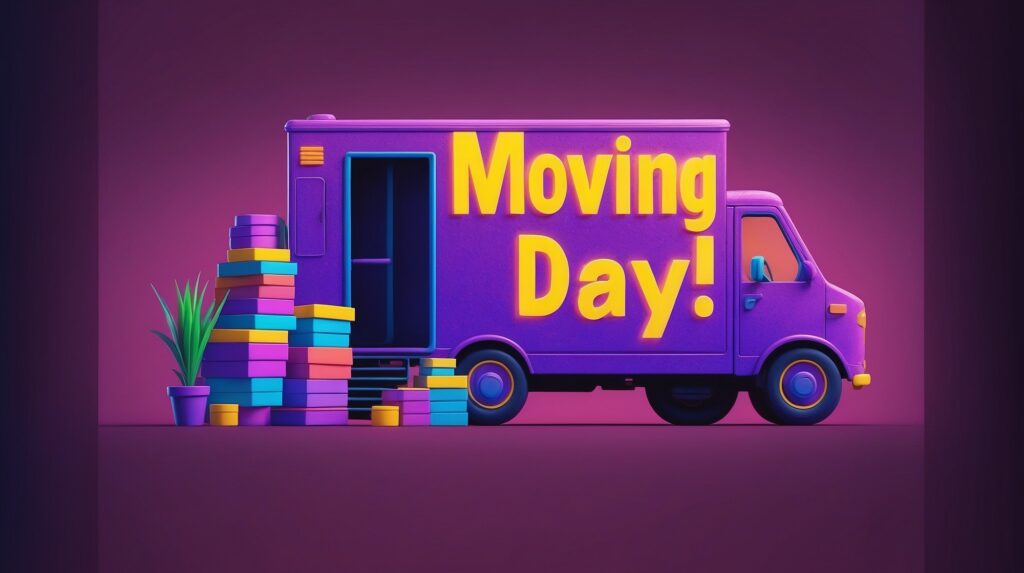 Moving Day van to showcase event to get members and local pinball players to come set up the new space.